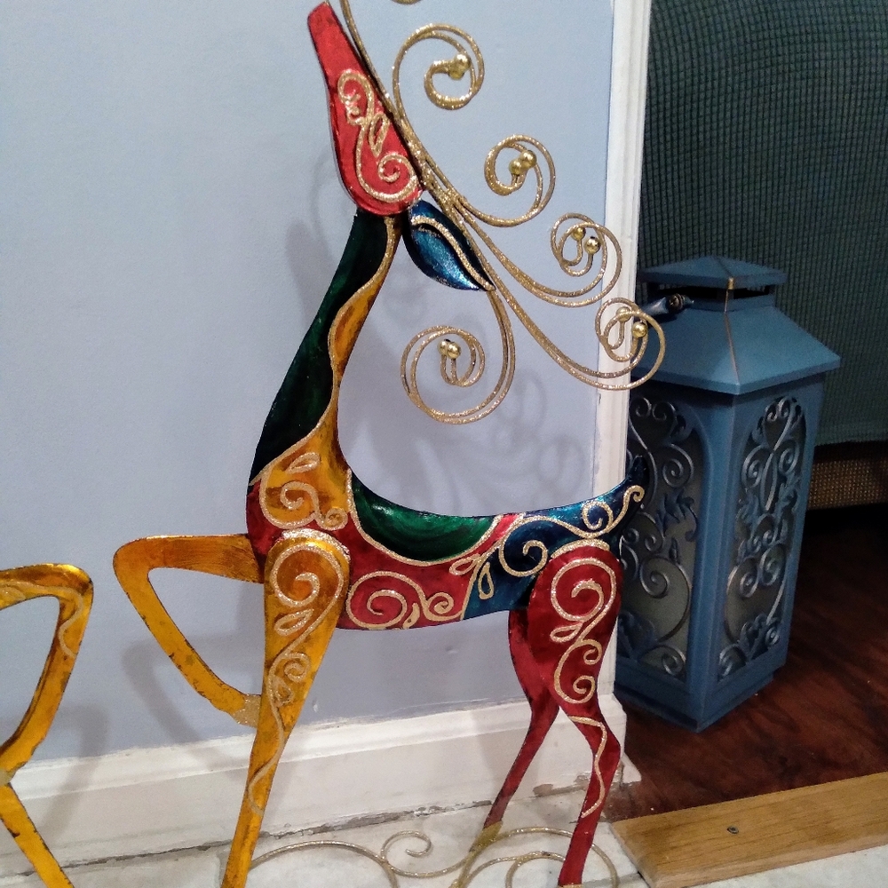 Pier One Reindeer. Metal, glitter, Stunning!! - Picture 4 of 5